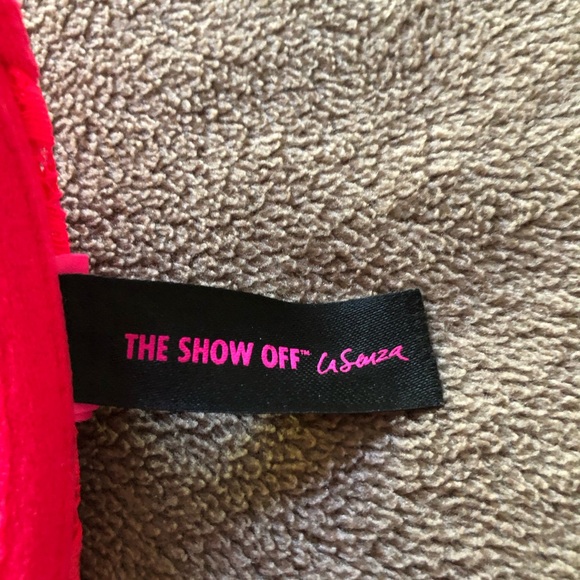 Le Senza Neon Pink Lace Racer Back Style Bra. Size 36 B - Picture 4 of 7